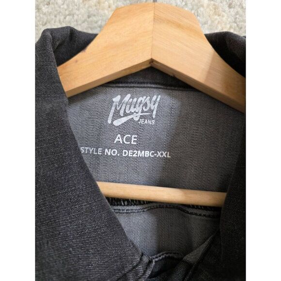Mugsy Jeans Denim Jacket ACES Dark Grey XXL NWOT - Picture 11 of 11